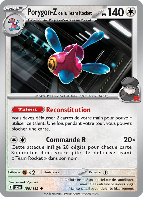 Carte Porygon-Z de la Team Rocket 155/182 – Rivalités Destinées