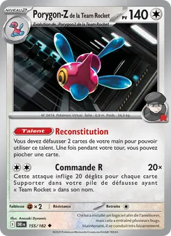 Carte Porygon-Z de la Team Rocket 155/182 – Rivalités Destinées