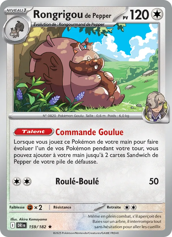 Carte Rongrigou de Pepper 159/182 – Rivalités Destinées