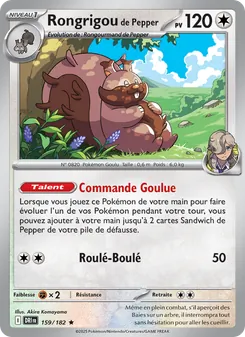 Carte Rongrigou de Pepper 159/182 – Rivalités Destinées