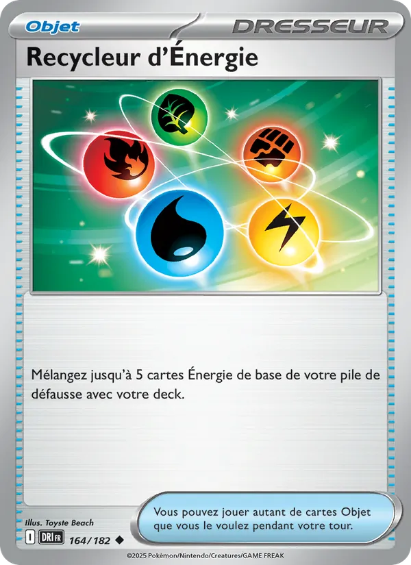 Carte Recycleur d'Énergie 164/182 – Rivalités Destinées