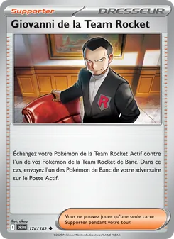 Carte Giovanni de la Team Rocket 174/182 – Rivalités Destinées