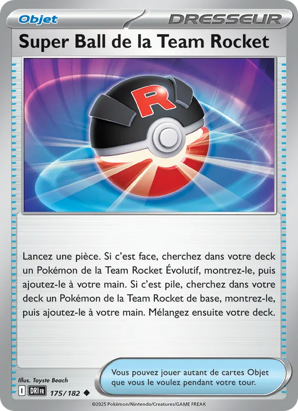 Carte Super Ball de la Team Rocket 175/182 – Rivalités Destinées