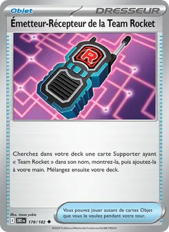 Carte Émetteur-Récepteur de la Team Rocket 178/182 – Rivalités Destinées