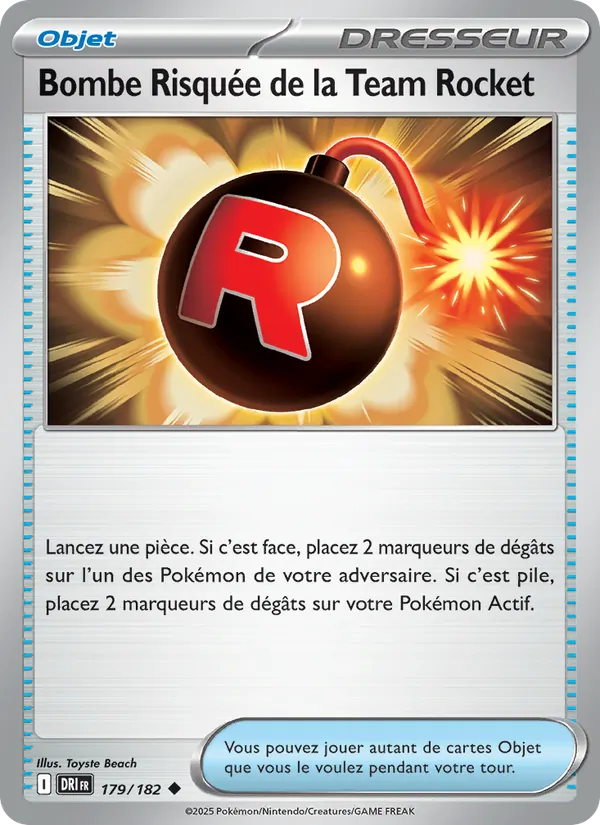 Carte Bombe Risquée de la Team Rocket 179/182 – Rivalités Destinées