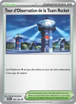 Carte Tour d'Observation de la Team Rocket 180/182 – Rivalités Destinées