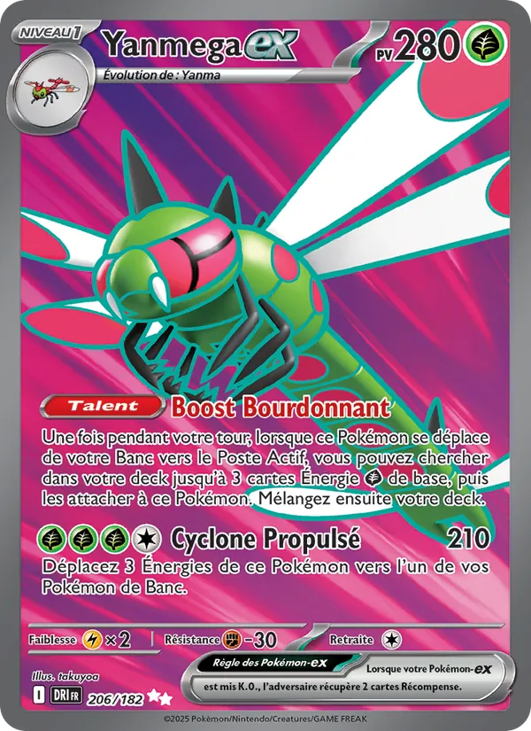 Carte Yanmega-ex 206/182 – Rivalités Destinées