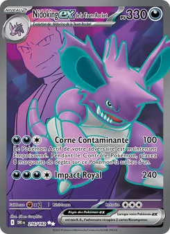 Carte Nidoking-ex de la Team Rocket 216/182 – Rivalités Destinées