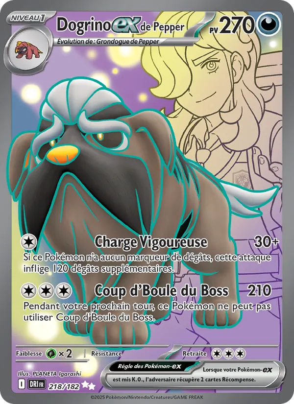 Carte Dogrino-ex de Pepper 218/182 – Rivalités Destinées