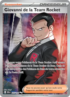 Carte Giovanni de la Team Rocket 225/182 – Rivalités Destinées