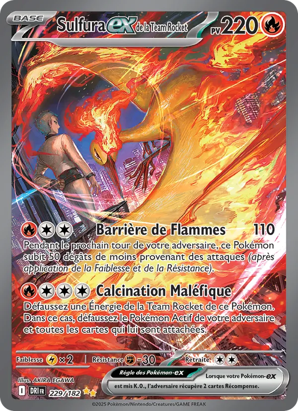 Carte Sulfura-ex de la Team Rocket 229/182 – Rivalités Destinées