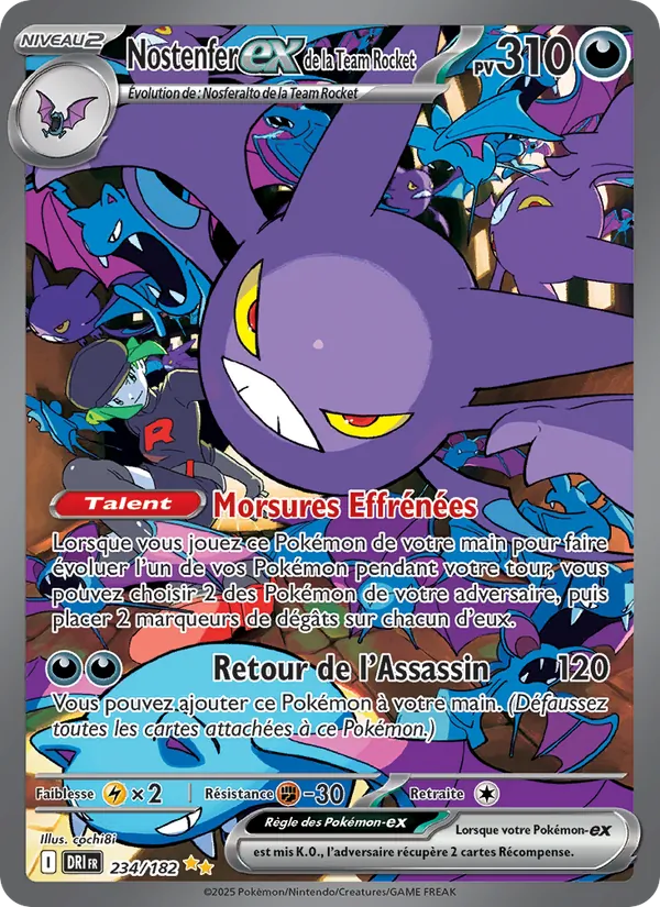 Carte Nostenfer-ex de la Team Rocket 234/182 – Rivalités Destinées