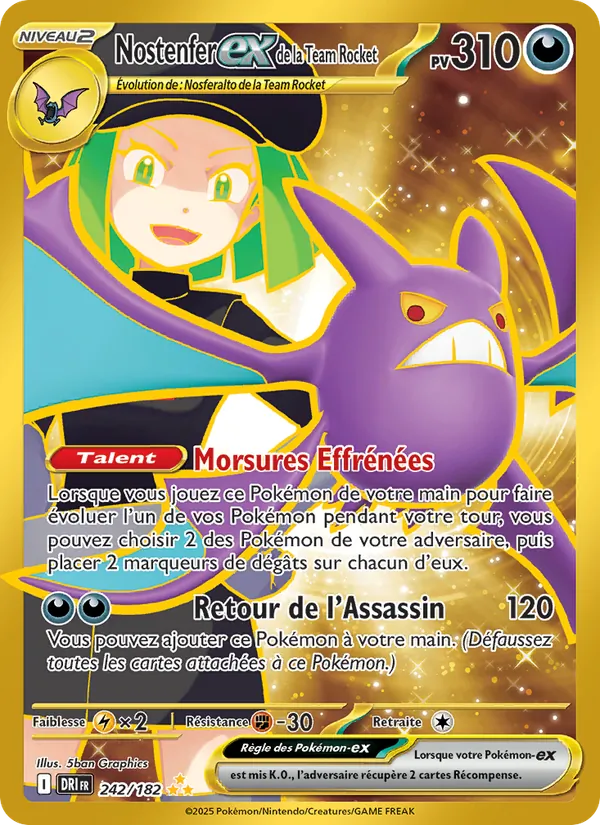 Carte Nostenfer-ex de la Team Rocket 242/182 – Rivalités Destinées