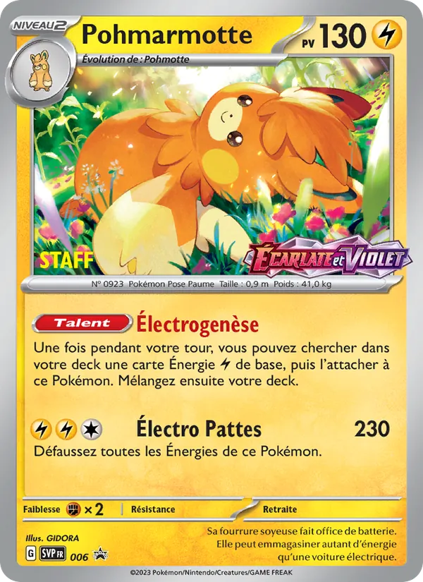 Carte Pohmarmotte 006/225 – Promo SV