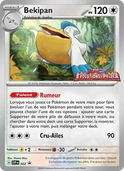 Carte Bekipan 022/225 – SVP Black Star Promos