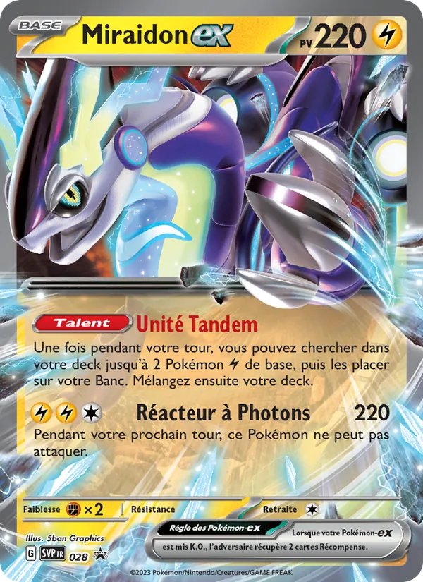 Carte Miraidon-ex 028/225 – Promo SV