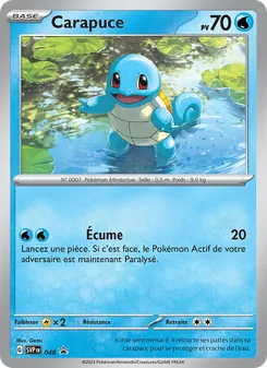 Carte Carapuce 048/225 – SVP Black Star Promos