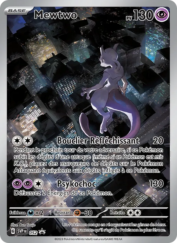 Carte Mewtwo 052/225 – Promo SV