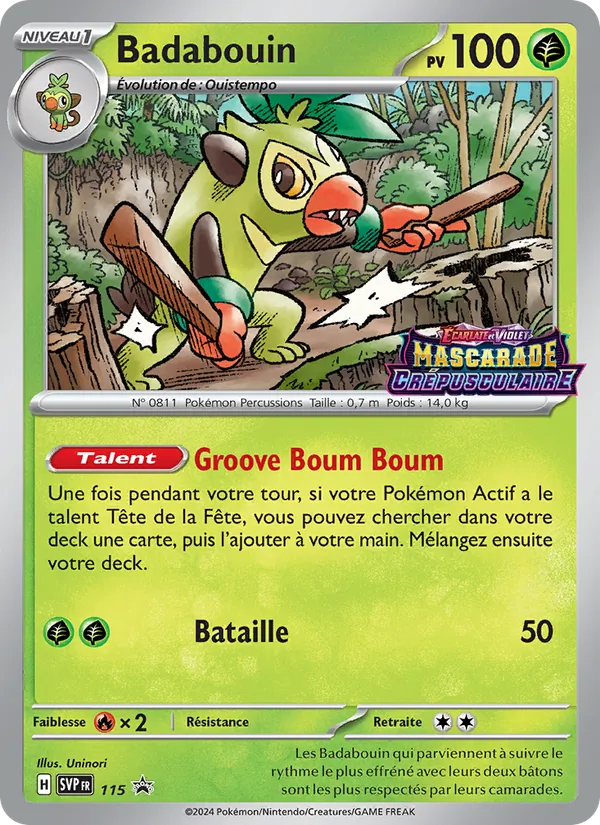 Carte Badabouin 115/225 – Promo SV