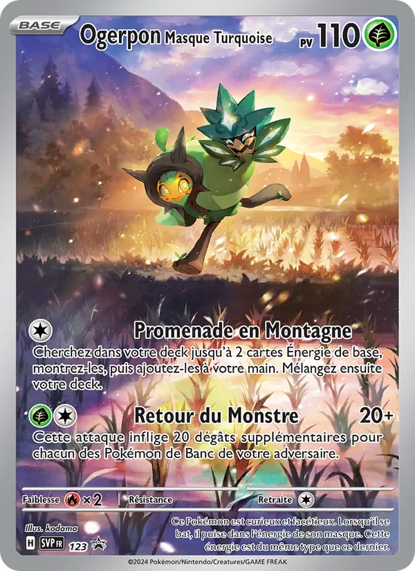 Carte Ogerpon Masque Turquoise 123/225 – Promo SV