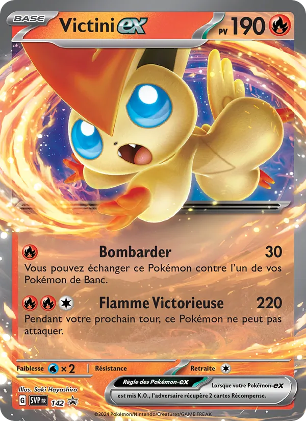 Carte Victini-ex 142/225 – Promo SV