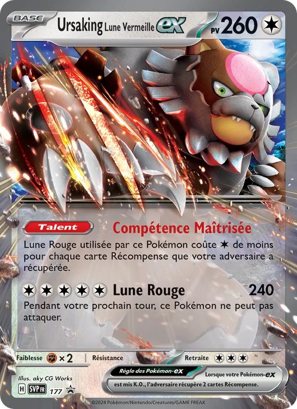 Carte Ursaking Lune Vermeille-ex 177/225 – Promo SV