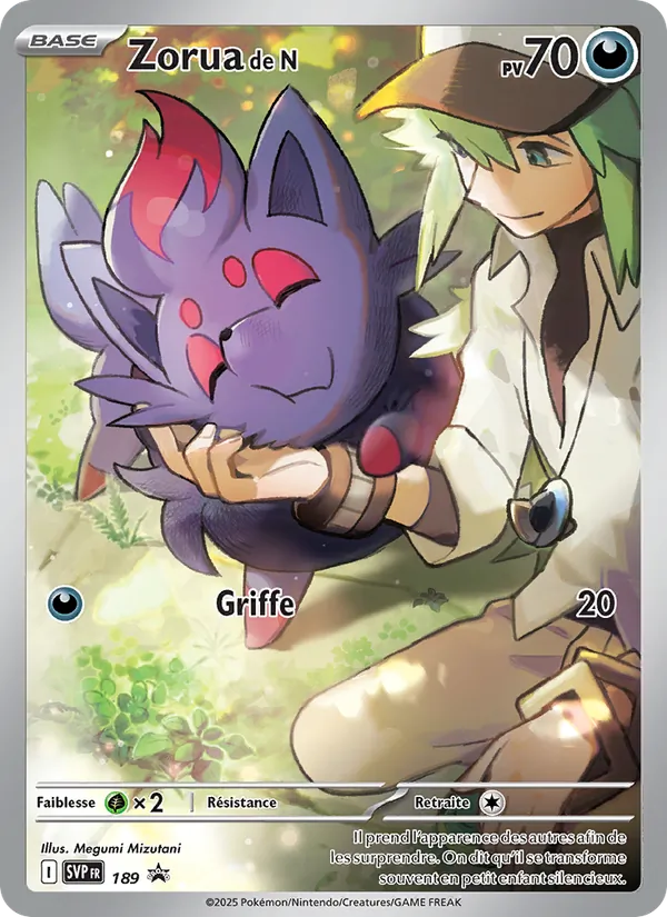 Carte Zorua de N 189/225 – Promo SV
