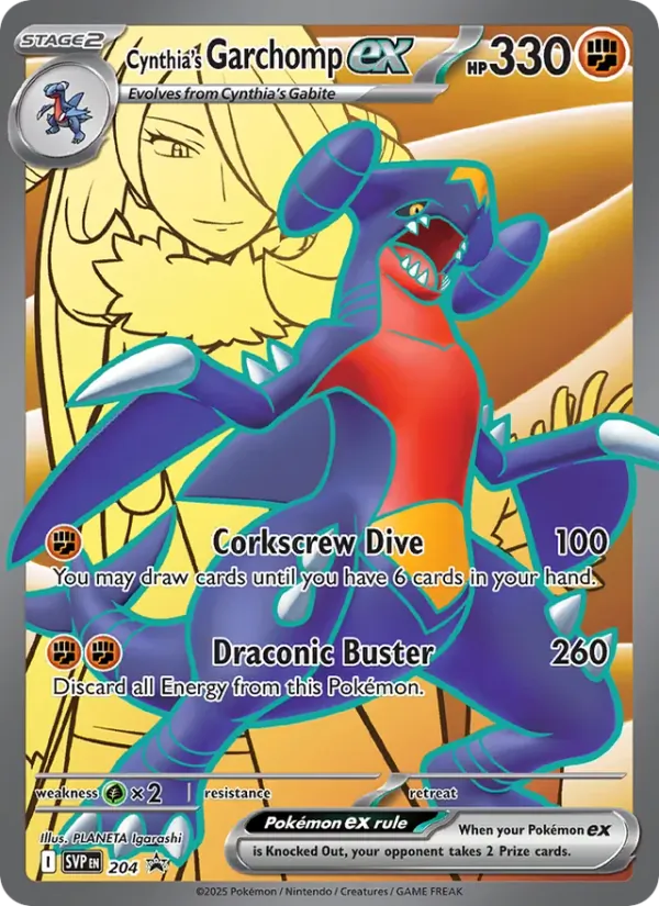 Carte Carchacrock-ex de Cynthia 204/225 – Promo SV