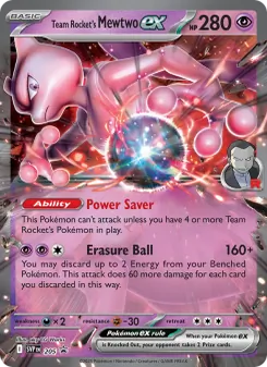 Carte Mewtwo-ex de la Team Rocket 205/225 – SVP Black Star Promos