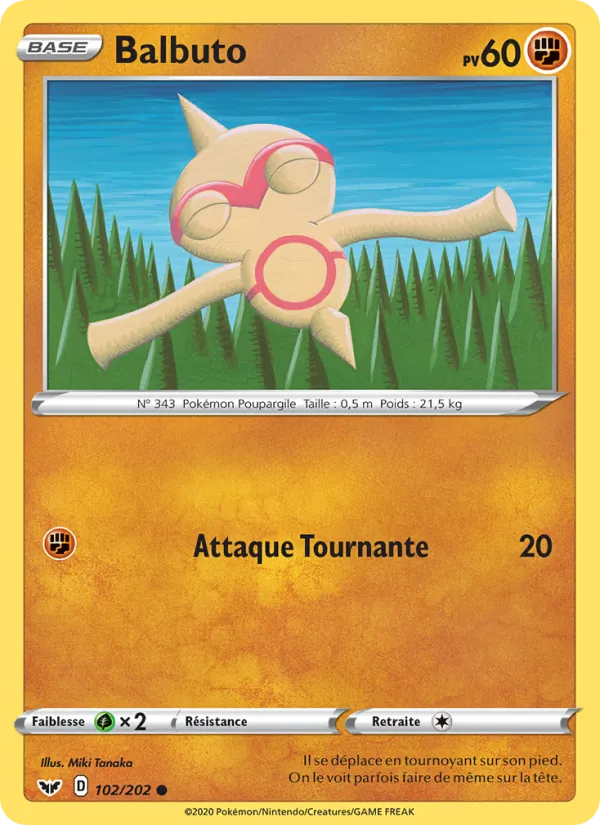 Carte Balbuto 102/202 – Épée et Bouclier