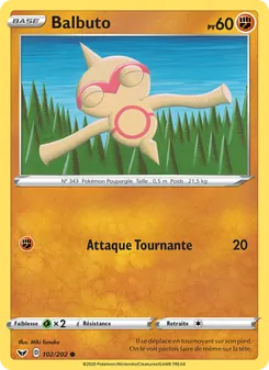 Carte Balbuto 102/202 – Épée et Bouclier