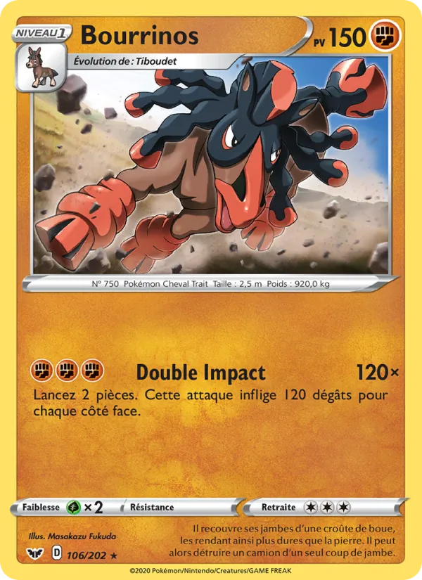 Carte Bourrinos 106/202 – Épée et Bouclier