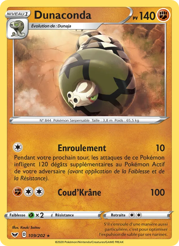 Carte Dunaconda 109/202 – Épée et Bouclier
