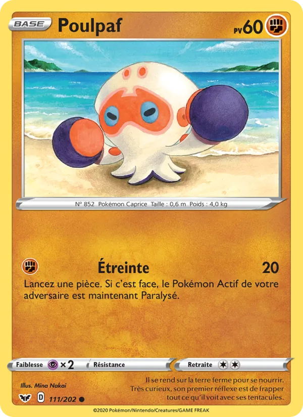 Carte Poulpaf 111/202 – Épée et Bouclier