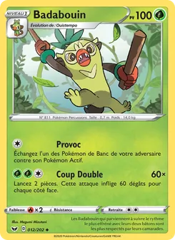 Carte Badabouin 12/202 – Épée et Bouclier