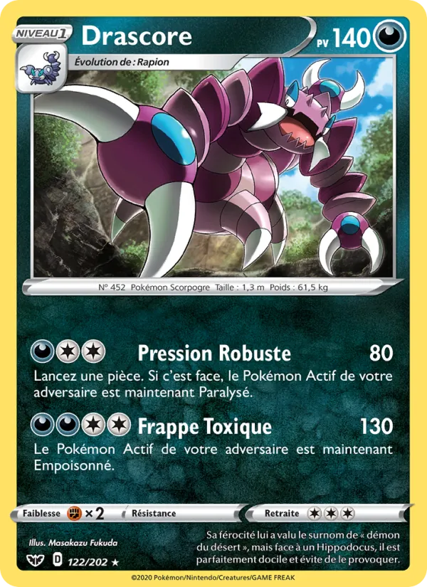 Carte Drascore 122/202 – Épée et Bouclier
