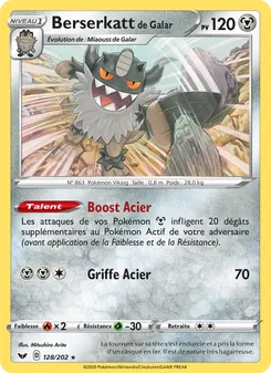 Carte Berserkatt de Galar 128/202 – Épée et Bouclier
