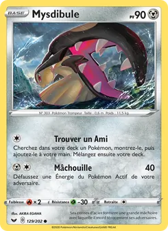 Carte Mysdibule 129/202 – Épée et Bouclier