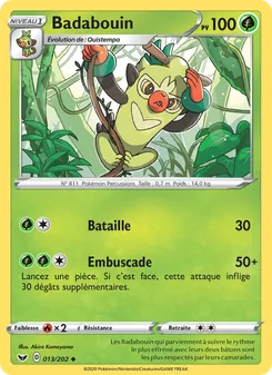 Carte Badabouin 13/202 – Épée et Bouclier