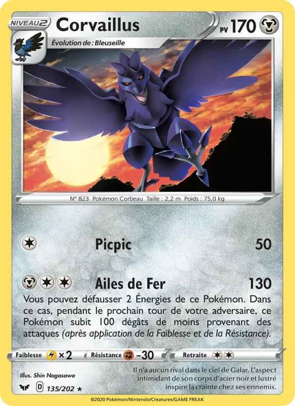 Carte Corvaillus 135/202 – Épée et Bouclier