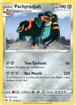 Carte Pachyradjah 137/202 – Épée et Bouclier