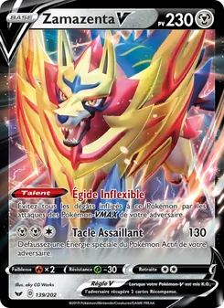 Carte Zamazenta V 139/202 – Épée et Bouclier