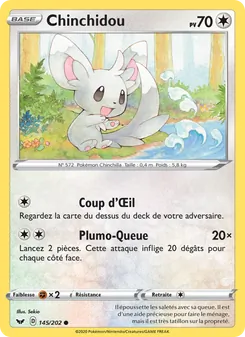 Carte Chinchidou 145/202 – Épée et Bouclier
