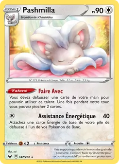 Carte Pashmilla 147/202 – Épée et Bouclier