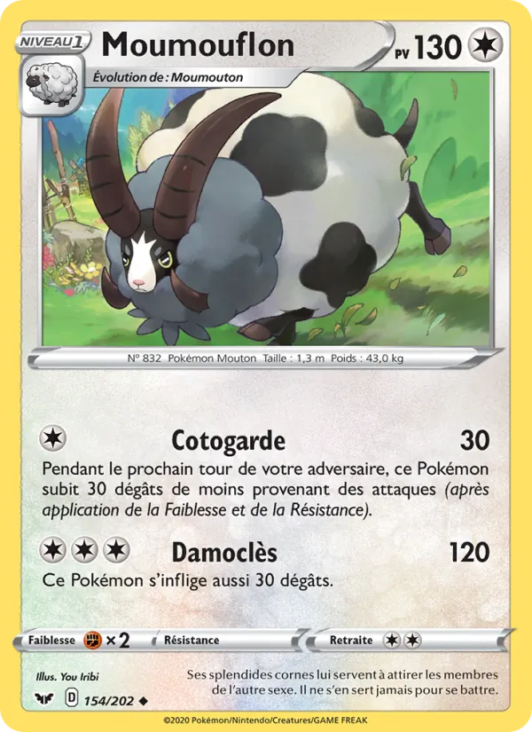 Carte Moumouflon 154/202 – Épée et Bouclier