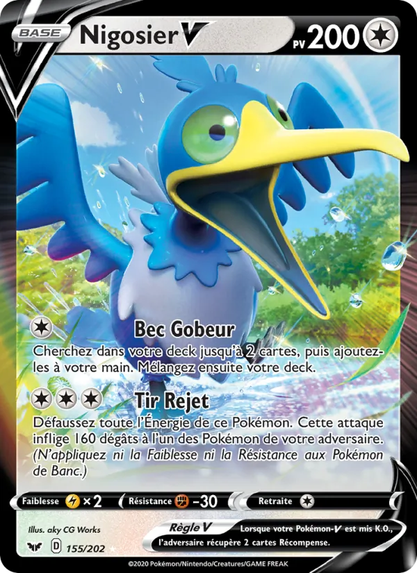 Carte Nigosier V 155/202 – Épée et Bouclier