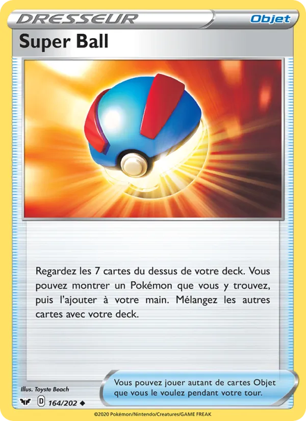 Carte Super Ball 164/202 – Épée et Bouclier
