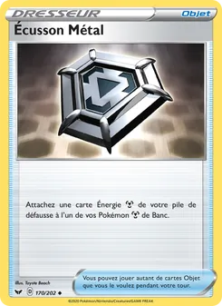 Carte Écusson Métal 170/202 – Épée et Bouclier