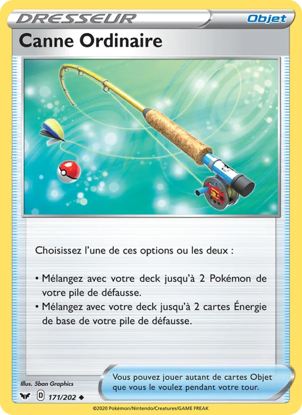 Carte Canne Ordinaire 171/202 – Épée et Bouclier