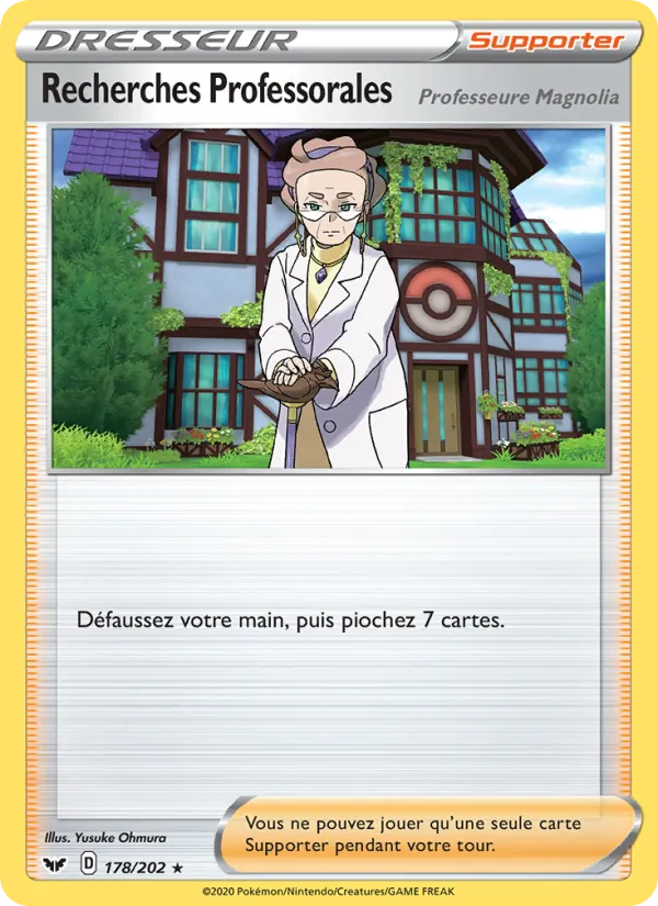 Carte Recherches Professorales (Professeure Magnolia) 178/202 – Épée et Bouclier